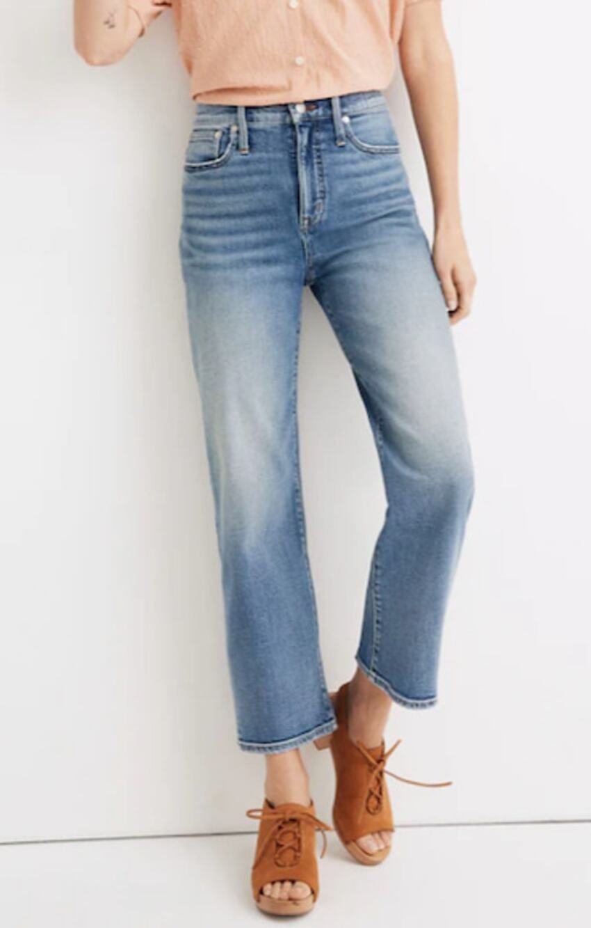 Madewell Slim Wide-Leg Crop Jean- 24